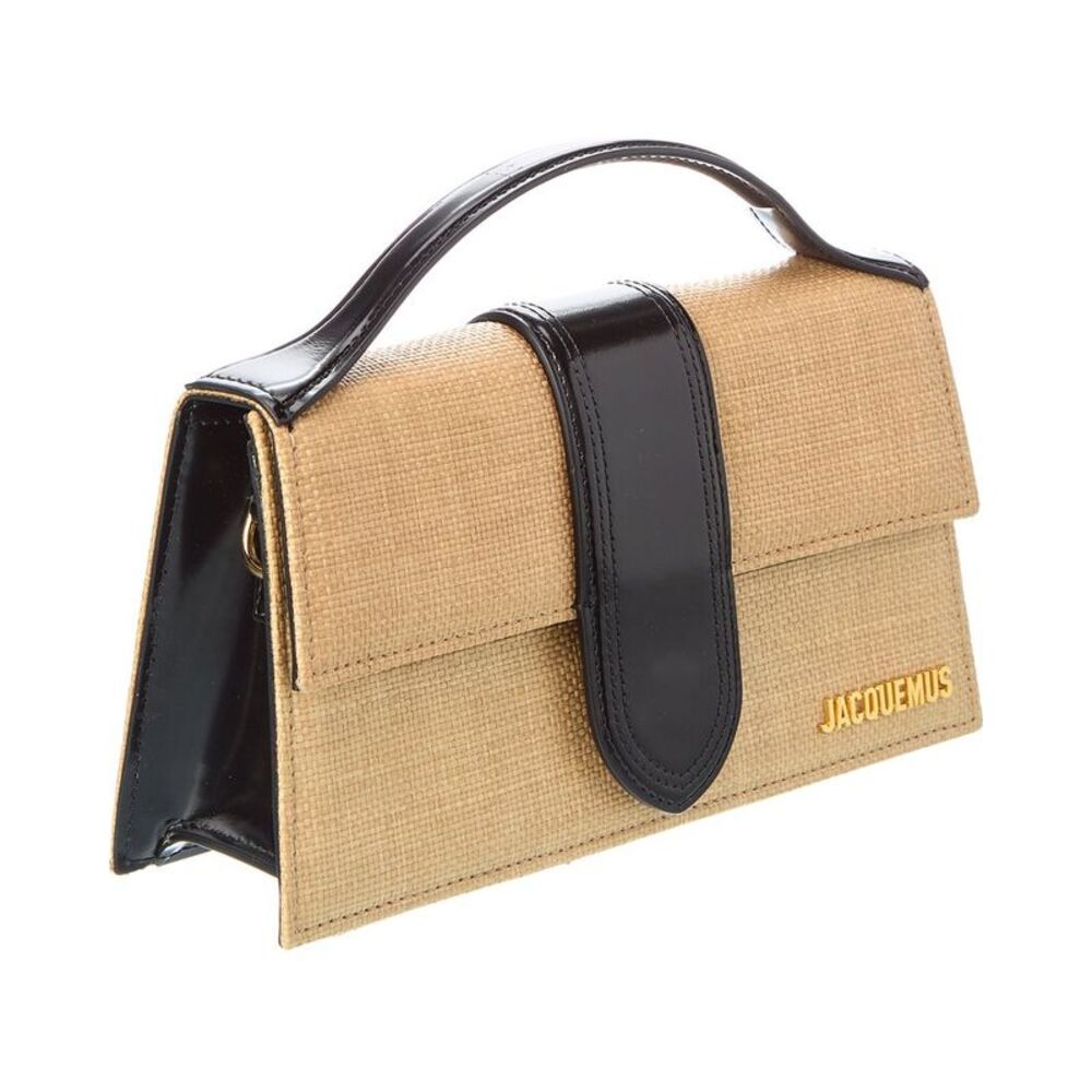 Jacquemus The Bambino Small Canvas & Leather Shoulder Bag, Brown - Picture 3 of 5